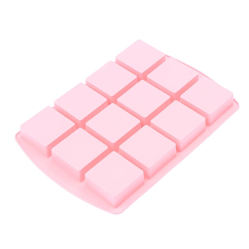 *1Pcs 12-Cavity Square Silicone Molds For DIY Brownie  Fudges Cakes Candy Jelly Bakeware For Kids Baking Decorating Mold view 2
