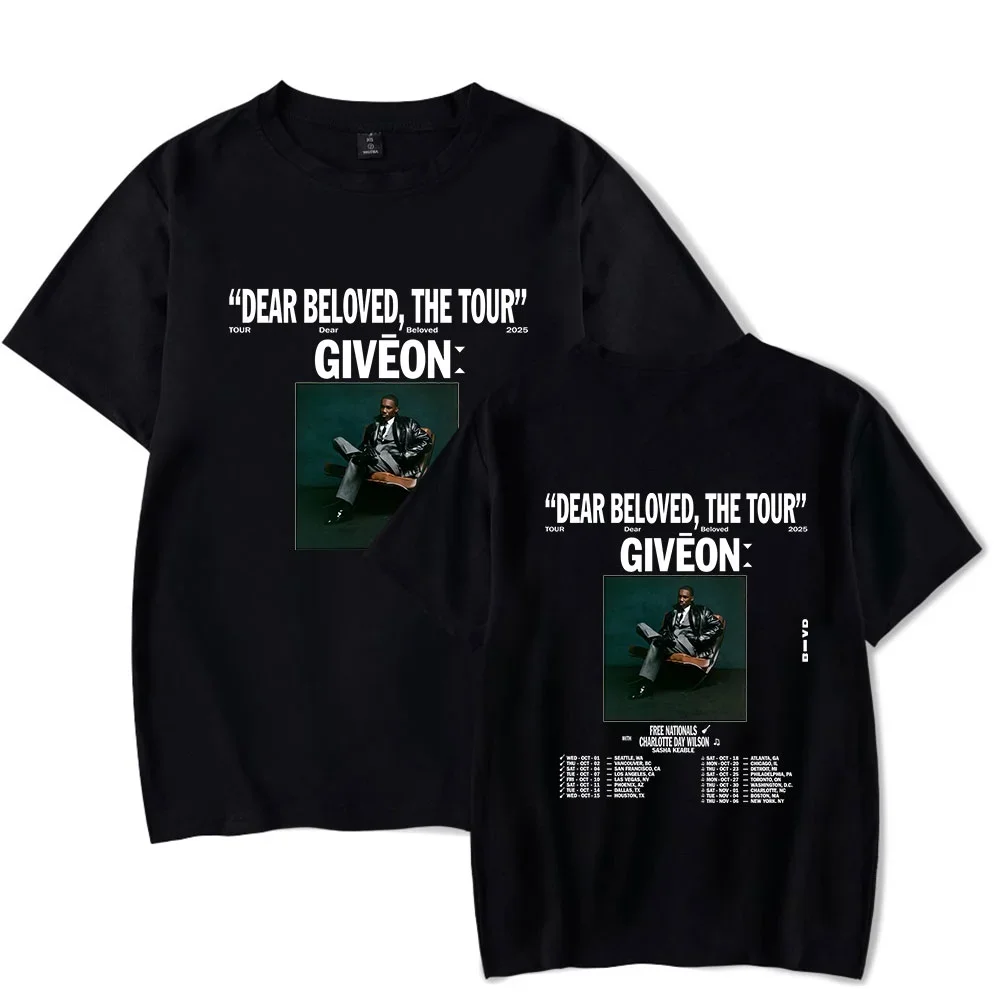 Giveon Dear Beloved The Tour 2025 T-Shirt Merch Women/Men Unisex Summer Short Sleeve Tshirt Streetwear