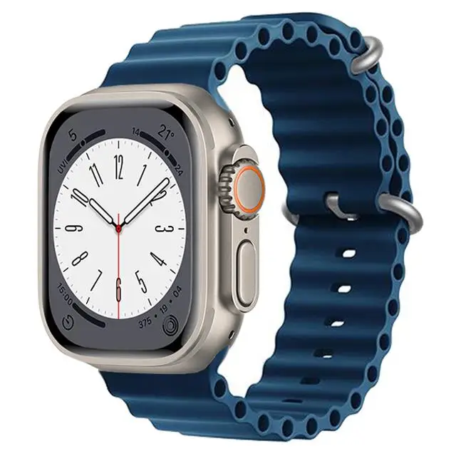 Ocean Strap für Apple Watch Armband Ultra 3 2 49mm 44mm 40mm 45mm 41mm 46mm Silikon Correa Armband iWatch Series 7 6 SE 8 9 10 11