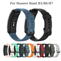 Silicone Strap for Huawei TalkBand B6/B3 16mm bracelet wrist eplacement sport strap for Huawei Band B7 smart watch accessories