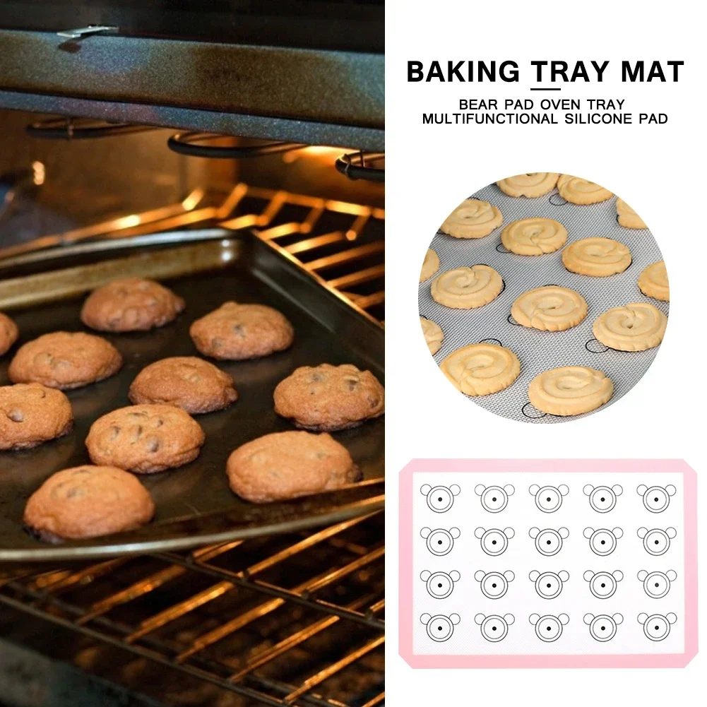 Non-Stick Silicone Baking Mats Rolling Dough Pad Oven Sheet Cake Cookie Macaron Mat Temperature Resistant Kitchen Pastry Tools