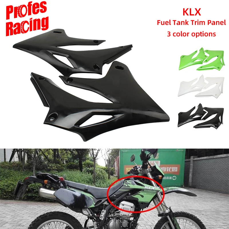 

For Kawasaki A Pair ABS Front Side Cover KLX250 KLX300 1993 - 2007 KLX 250 300 Fuel tank Body Plate Guard Side Fairing Cowl