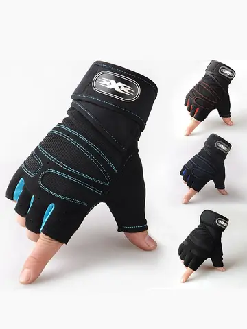 Rękawiczki gimnastyczne dla mężczyzn Kobiety Fitness Podnoszenie ciężarów Rękawiczki na nadgarstek Kulturystyka Trening Sport Ćwiczenia Rękawiczki rowerowe Odporne na wstrząsy