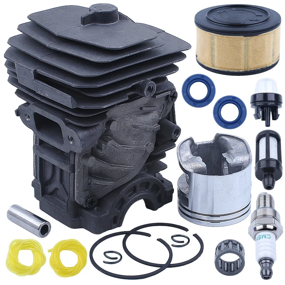 44mm Cylinder Piston Tune-Up Kit For Stihl MS251 Chainsaw Oil Seal Primer Bulb