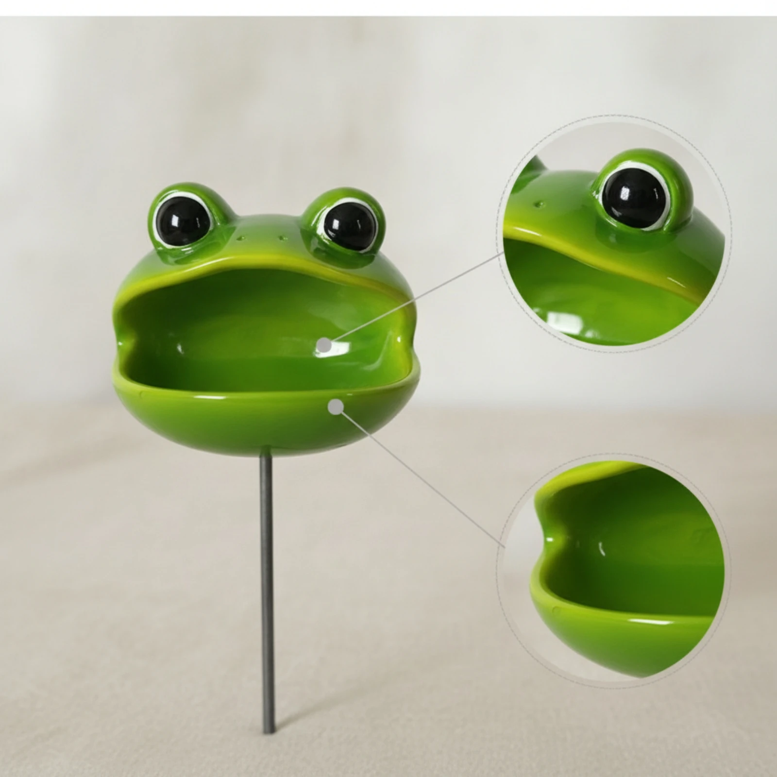 Estaca de Jardín con Recipient - Resin Art Flower reseña y precio