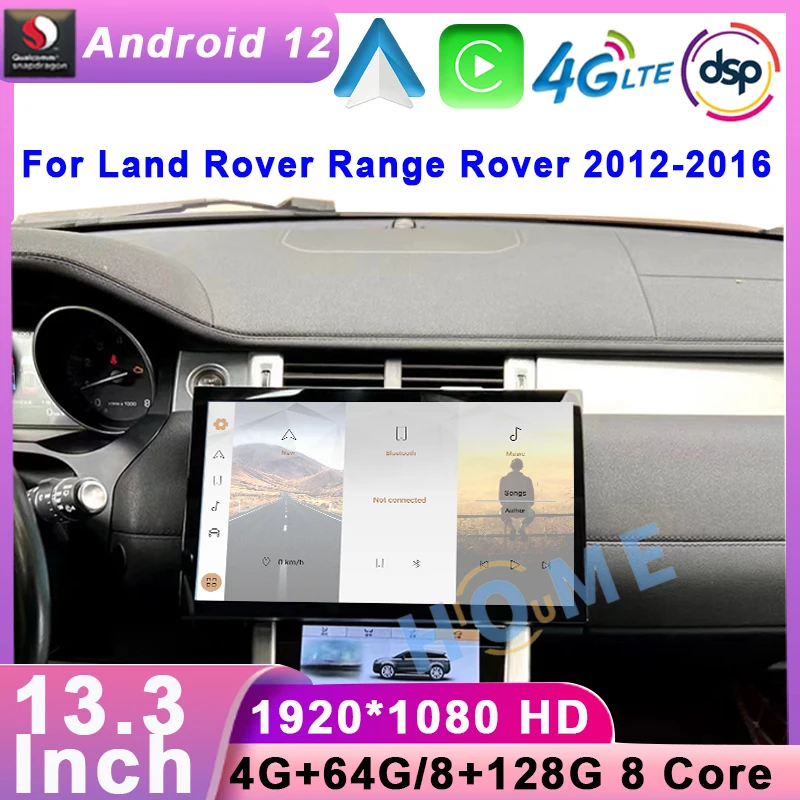 

13.3" Qualcomm Android 12 Car Dvd Multimedia Player For Land Rover Range Rover Evoque LRX L538 Vogue L405 Sports L494 Carplay