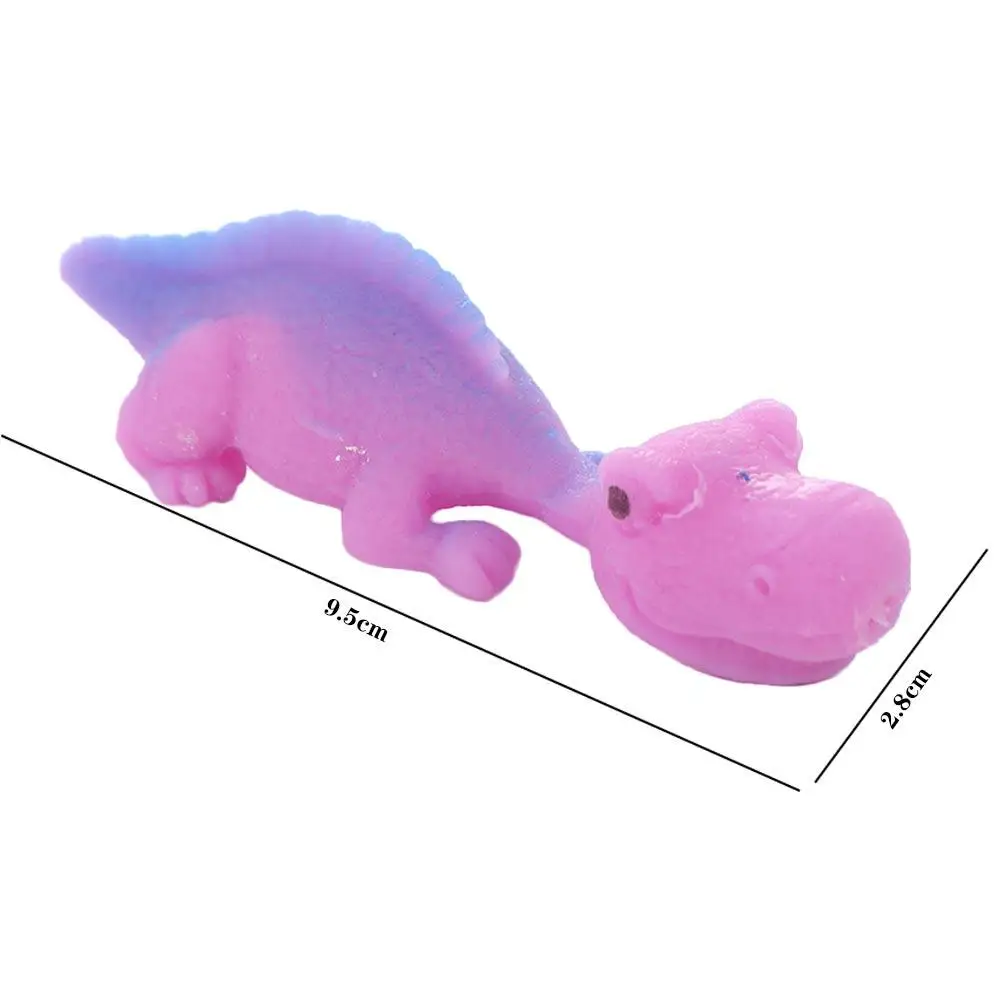 Fun Tricky Launch Dinosaur TPR Toy Elastic Finger Ejection Dinosaur Funny Stretchy Toy Flying Finger Birds Kids Toys