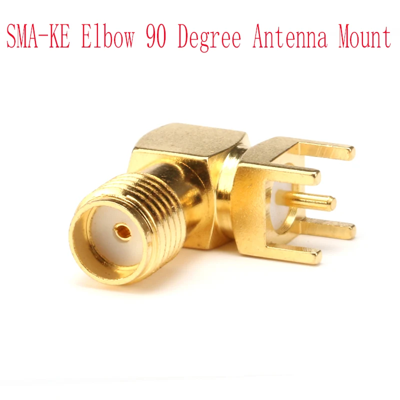 5PCS Sma-ke Offset Foot Elbow 90 Degree Antenna Base Type Outer External Screw and Inner Hole For Drones RC Racer Multi-copter