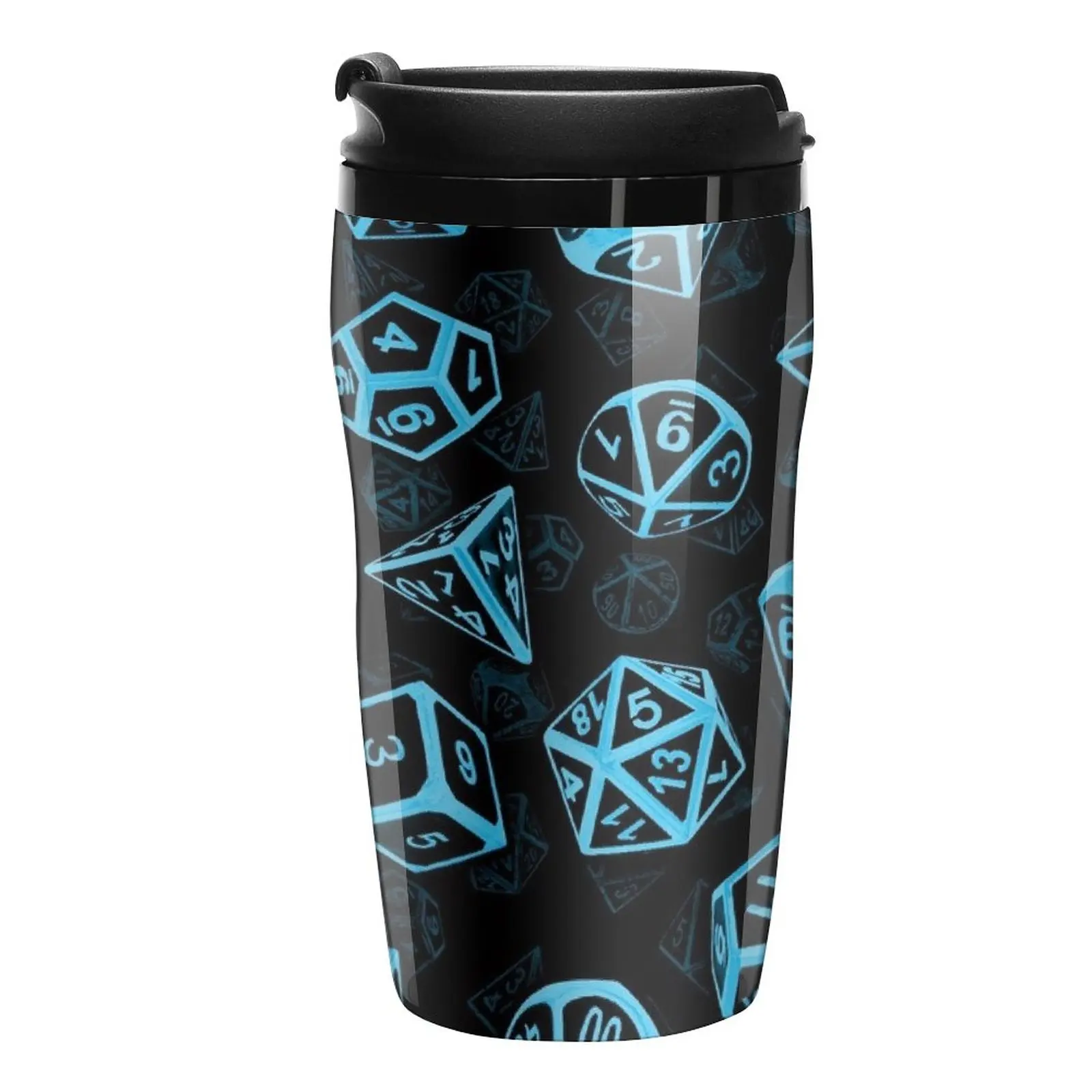 

New D20 Dice Set Pattern (Blue) Travel Coffee Mug Coffee Accessory Glass For Coffee Coffee Cup Sets Espresso Mug