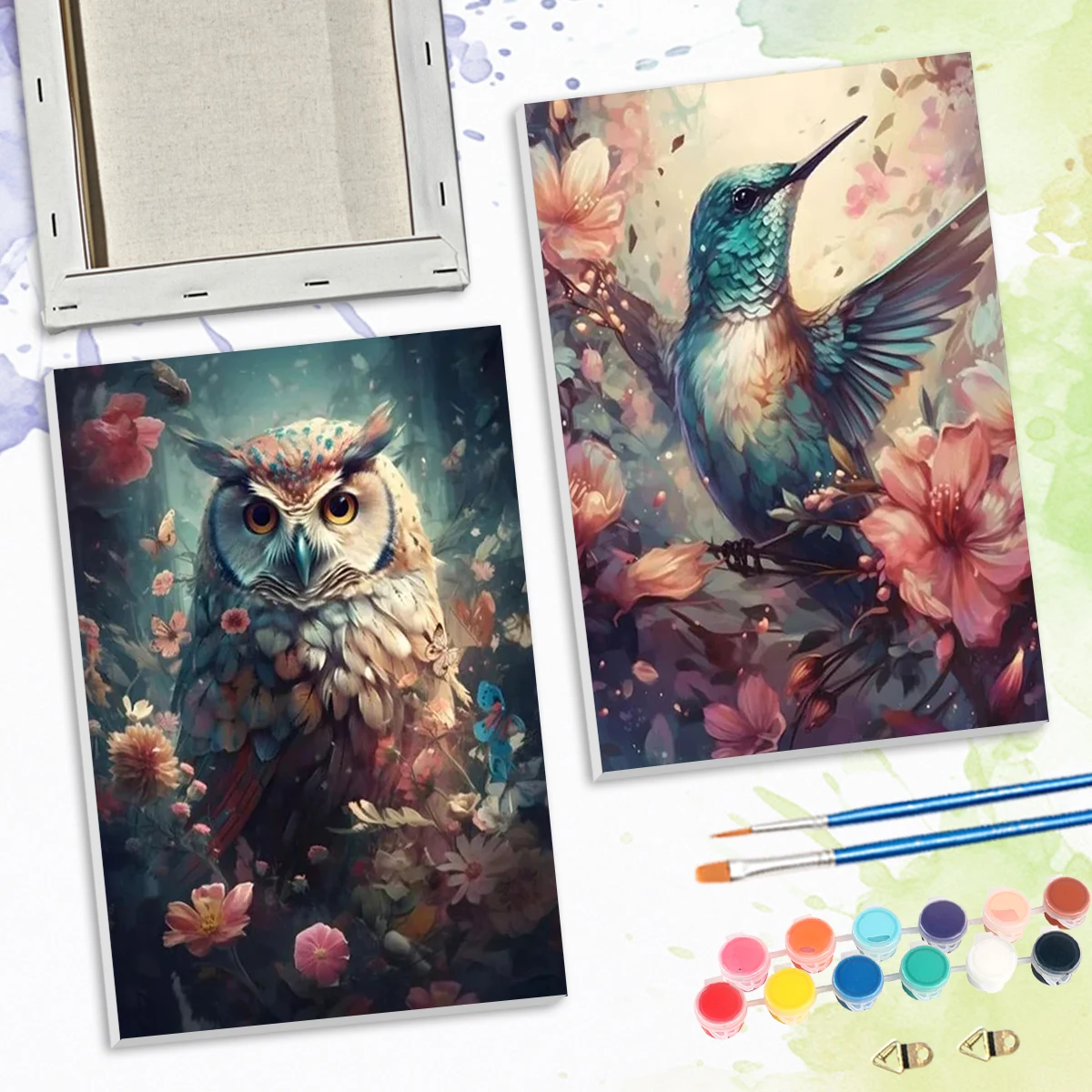 

SDOYUNO Paint By Numbers For Beginner Flower flora animals 20x30cm ready Frame Paintings To Paint Canvas Picture Color Markers