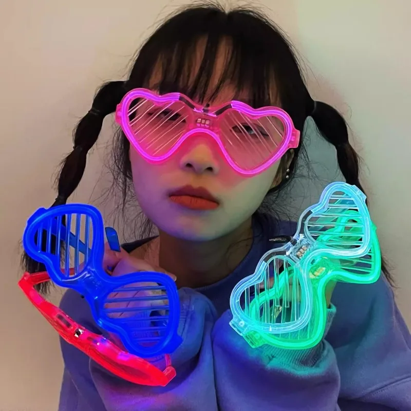 Halloween Party Glasses New Luminous LED Glasses Colorful Lighting Bar Nightclub Men Women Disco Dancing Eyewear Birthday Gift