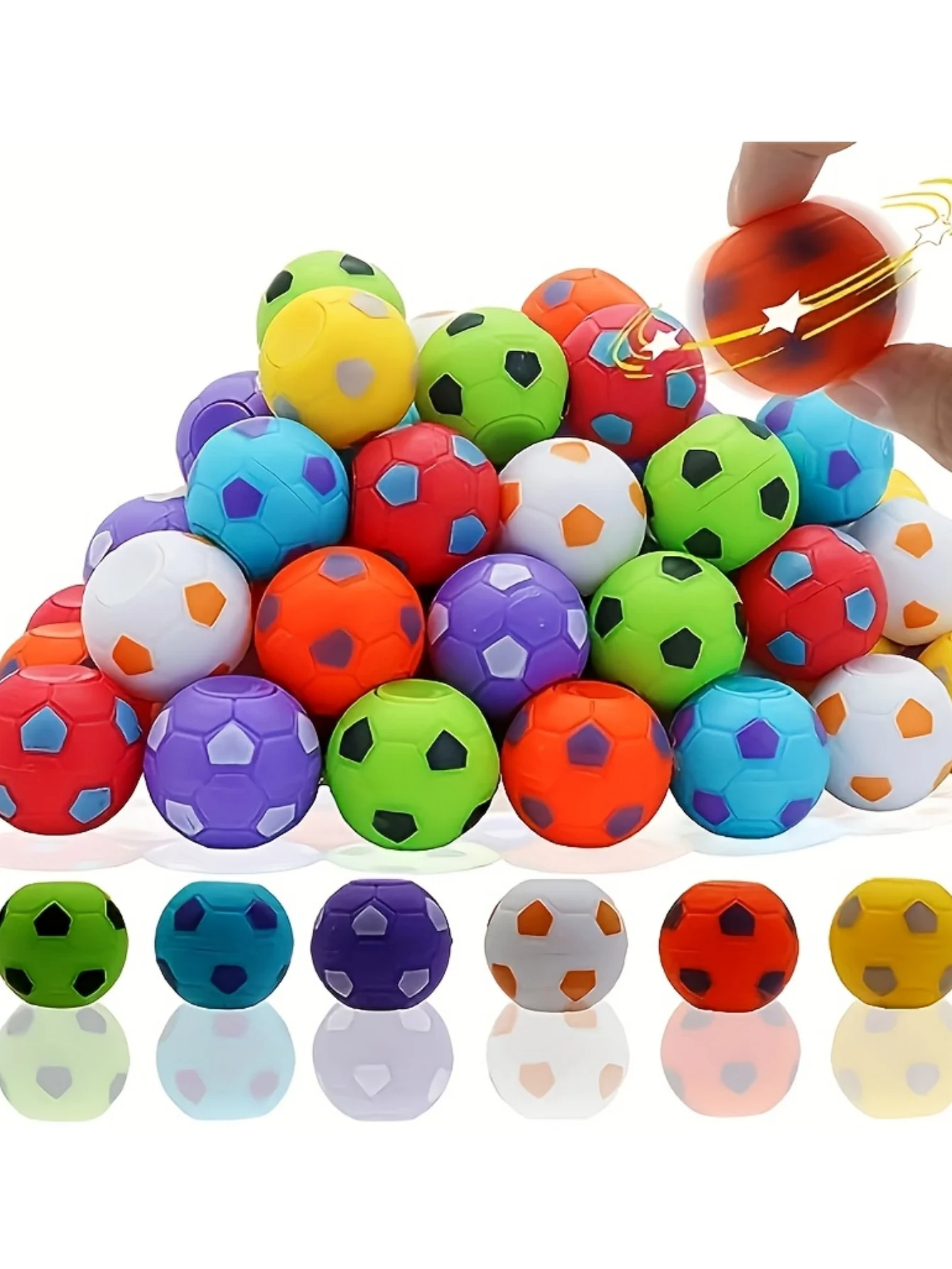 5/10/20個 ミニフィジェットスピナーフットボール、さまざまな色 - 教室での遊び、男性と女性への誕生日プレゼントに最適