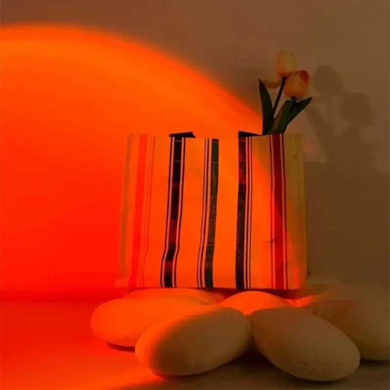 16 Color RGB Ambient Light LED Night Light Projection Light with Remote Control, USB Power Supply