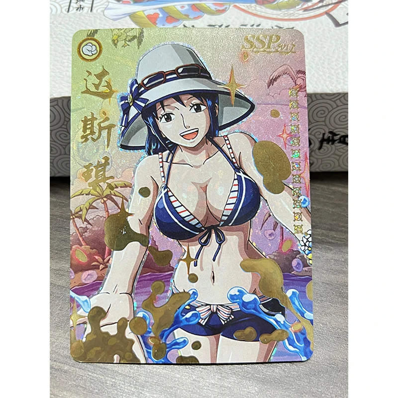 Anime One Piece Boa Hancock Monkey D rufy Nami Nefertari D Vivi Tashigi Ssp Sp carte da collezione giocattoli regali di compleanno di natale