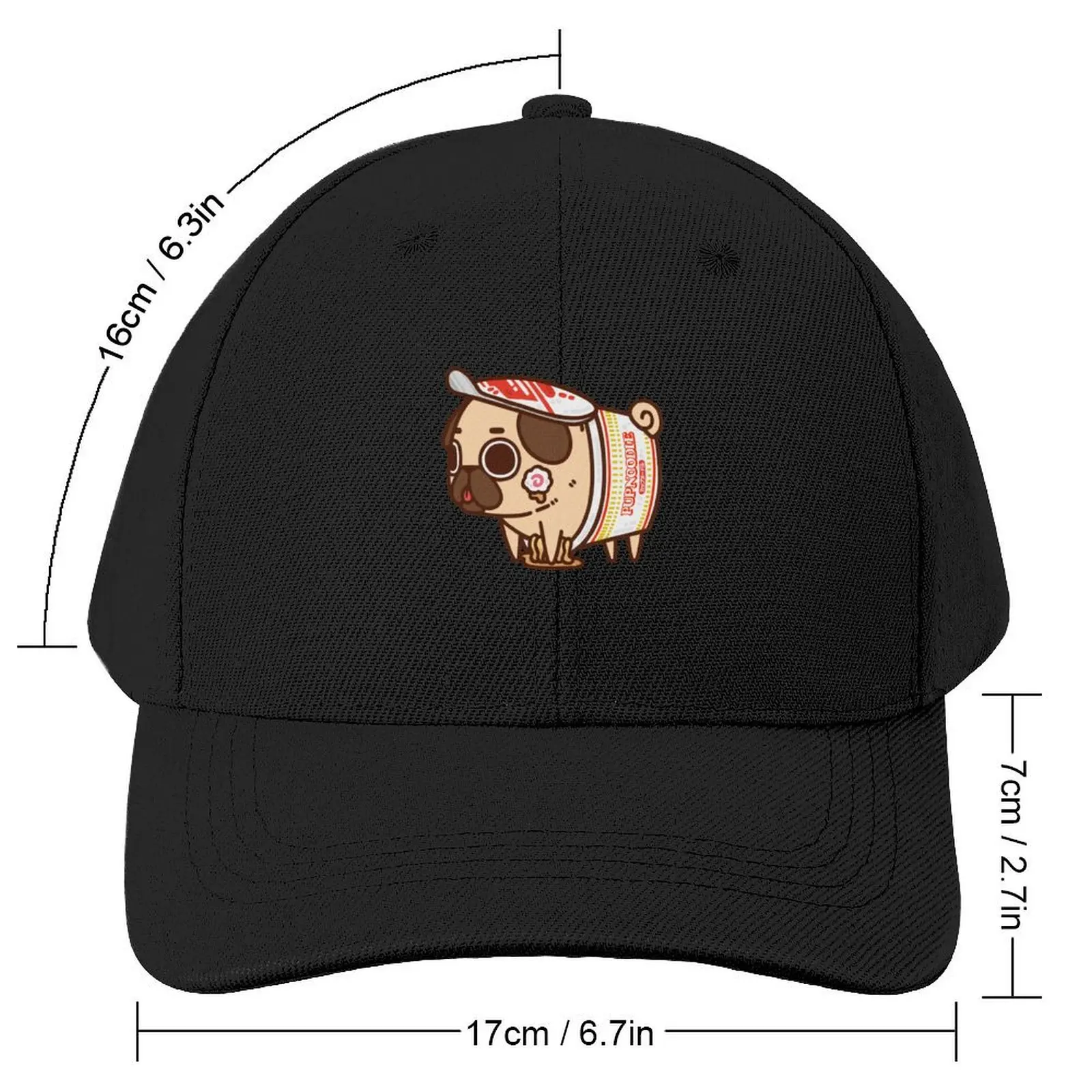 Pup Noodle Puglie Baseball Cap Beach Bag Streetwear cute Cosplay For Women Men's