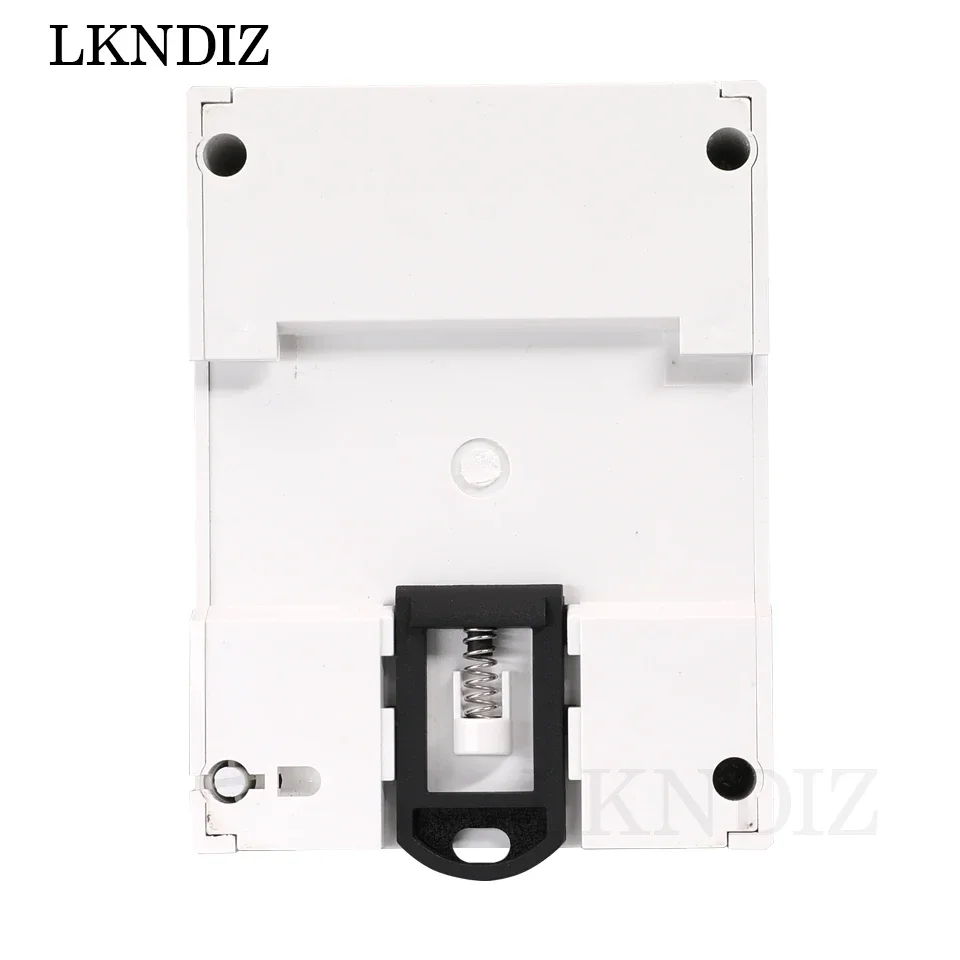 مقياس طاقة استهلاك كهربائي أحادي الطور 5 (100) شاشة Modbus-Rtu RS485 كيلووات في الساعة مع إضاءة خلفية لسكك الحديدية DIN