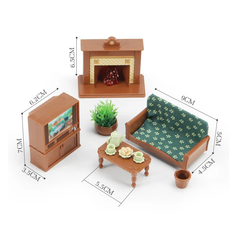 Miniatuur Meubels Pop Speelgoed 1:12 Familie Keuken Poppenhuis Gesimuleerde Speelgoed Set Voor Jongens Meisjes Mini Meubels Fantasiespel Geschenken