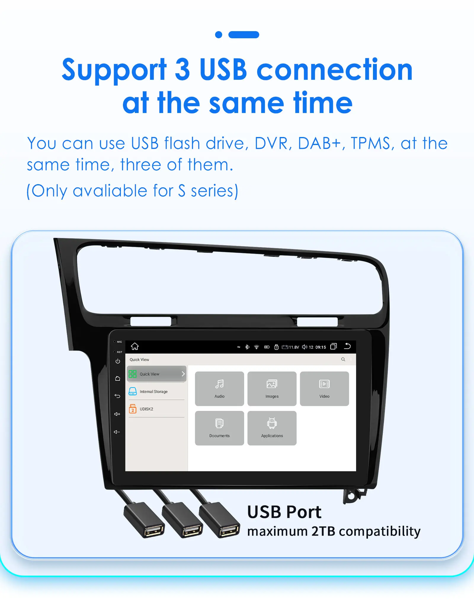 Hizpo Smart Car Intelligente Systeme für VW Golf 7 2013-2017 Multimedia GPS Player 2din Autoradio CarPlay Android Auto 2din Radio – Detail 30