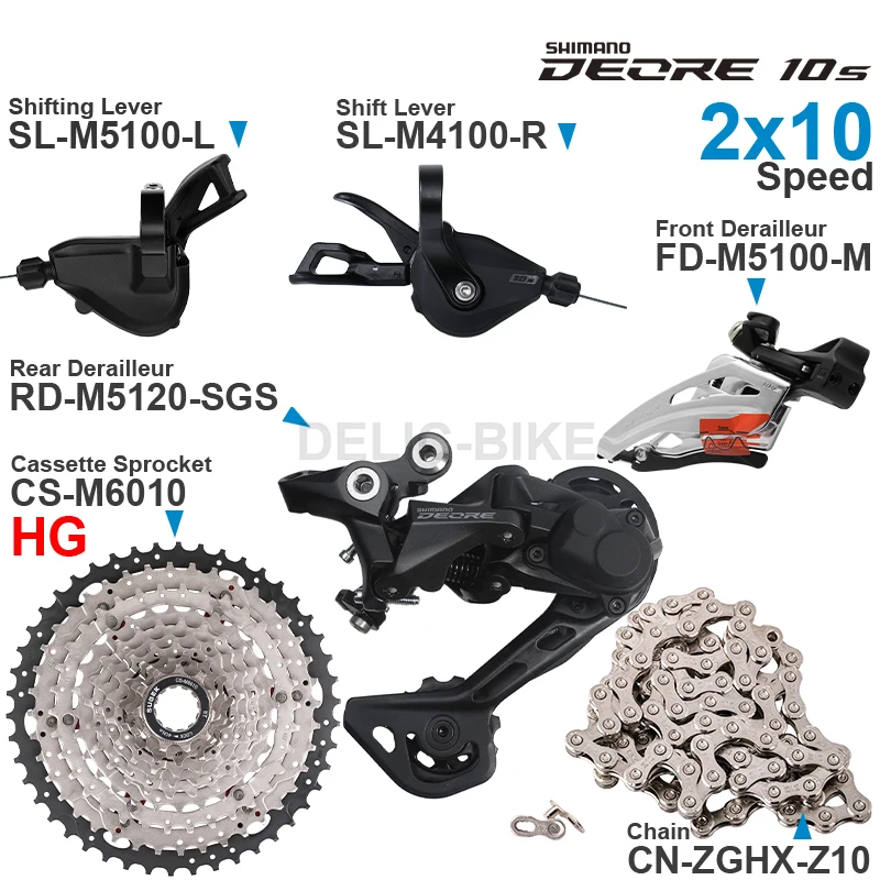 SL-M4100 RD-M5120 cs-M4100 MTB10sセット　シマノ Se55a389f286b48bdb3763a4f70030