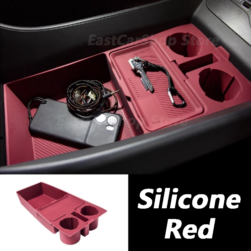 

For GAC Trumpchi M8 E9 2024 2025 Car Silicone Central Control Down Storage Box Container Car Tray Box Case Car Accessories