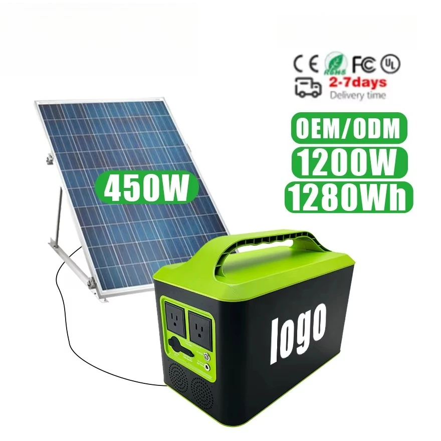 

Solar Energy System 1073WH 25.55V 42Ah 1000W Pure Sine Wave ’MPPT Solar Panel Inverter Portable Power Station