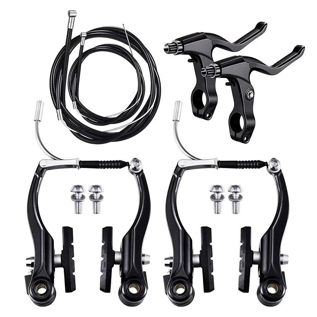

6 Pieces Alloy Mountain Bicycle V Brake Portable Detachable Adjustable Outdoor Activity Cycling Front and Rear Replaceable Part
