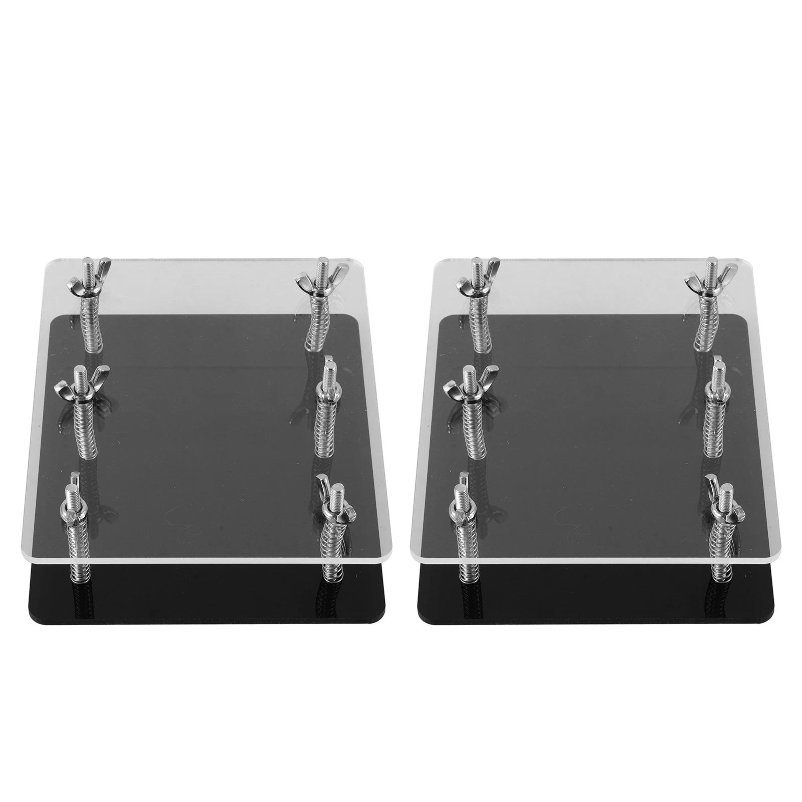 2pcs Bending Corrector Tool Flat Card Press Kit For Sports Card Fixing Protection Portable Acrylic Holder Case