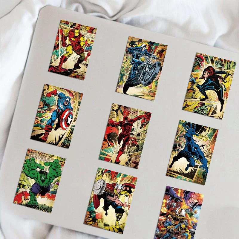 10/30/50PCS Disney Marvel The Avengers Anime Poster Stickers Cool Graffiti PVC Waterproof Laptop Luggage Phone Decals Kids Toys