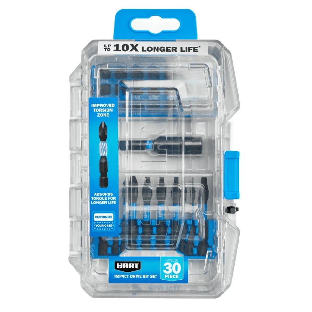 30피스 임팩트 드라이버 비트 세트 자석 홀더 보관 케이스 회전 벨트 클립 고정밀 다목적 중장비 도구