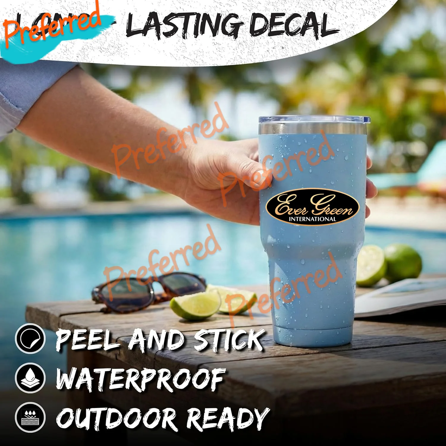 2x Evergreen International Decal Car Sticker Bass Boat Lure FIshing Customizable in Any Sticker Size -No Background