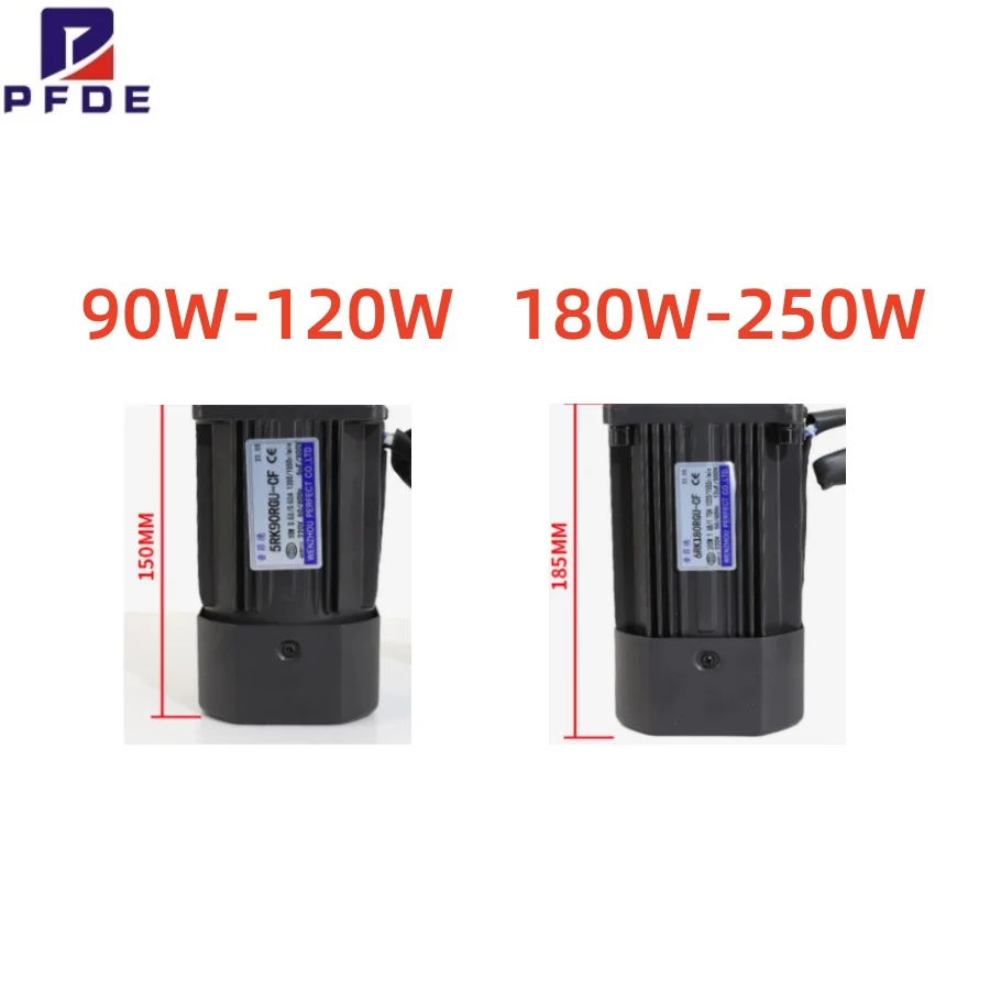 90W AC Motor 5RK90GU-CF Single Phase Motor Gear Motor  50hz  1350RPM  CW CCW