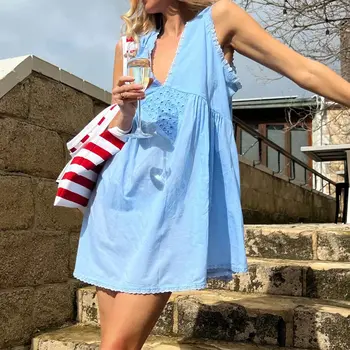 6 best sales שמלת סאטן עם קולר - №5