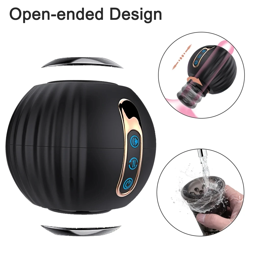 Automatic Rotating Thrusting Male Masturbators Blowjob Pocket Pusssy Silicone Vagina Adult Goods Sex Toys for Men Mastubator Cup