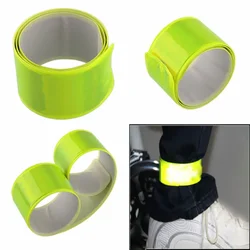 Tiras reflectantes para correr, pescar y ciclismo, pulsera de advertencia, pantalones seguros para sujetar bicicleta, correa para pierna, cinta reflectora