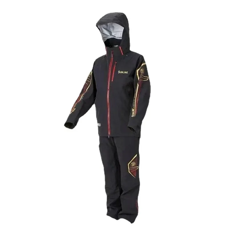 Nieuwe Sunline Man Waterdicht Vissersjack En Broek 2 Stuks Set Mannen Vissen Pak Lading Jas En Overalls 4 Seizoenen SUW-22301