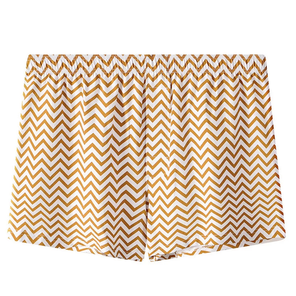 For Homewear Striped Trunks Boxer Shorts Daily Wear Lounge Wear Homewear 5 Spandex 95 Cotton Fabric Classic Style