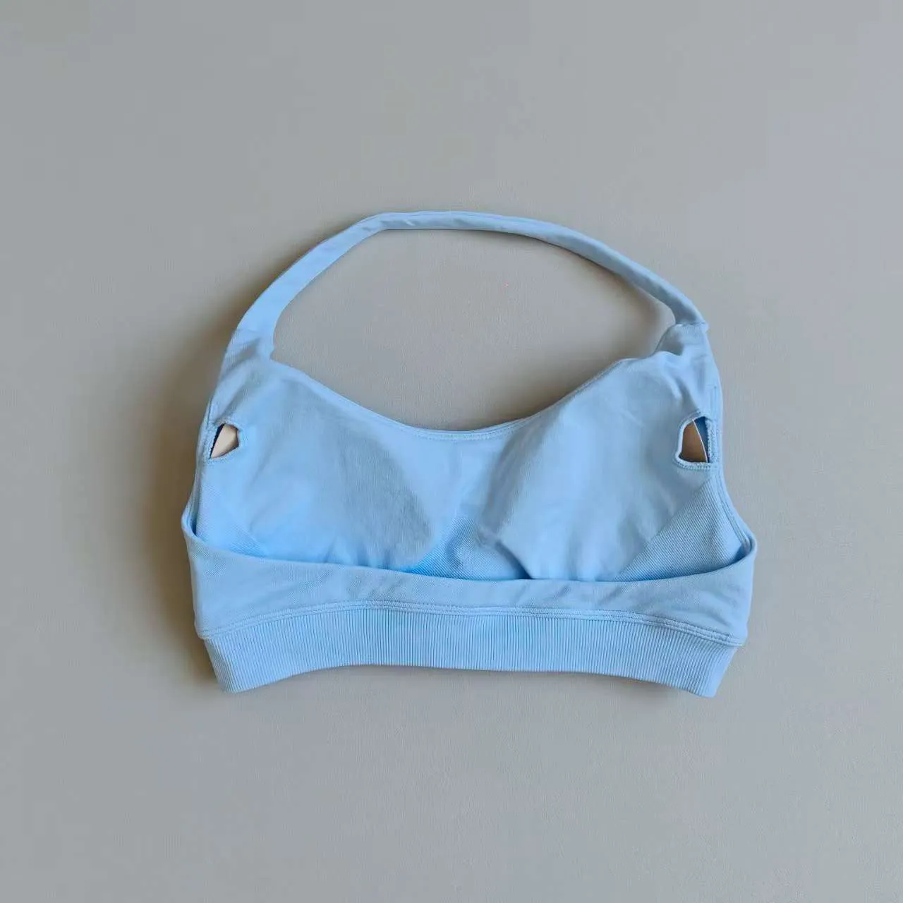 Nahtloser Neckholder-Sport-BH mit schönem Rückendesign, Push-up, stoßfest, schnelltrocknend, atmungsaktiv, für Damen, Fitness, Yoga, Oberbekleidung – Detail 10