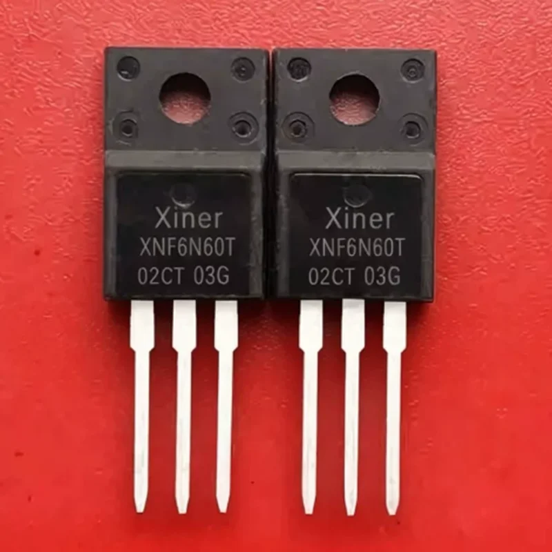 10PCS-50PCS XNF6N60T  TO220F 600V 6A NPN Channel IGBT (Insulated Gate Bipolar Transistor)