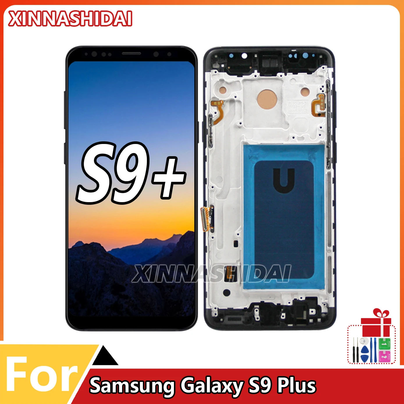 TFT LCD For Samsung Galaxy S9 Plus G965 G965U G965F LCD Display Touch Screen Digitizer Assembly Replacment With Frame For S9plus