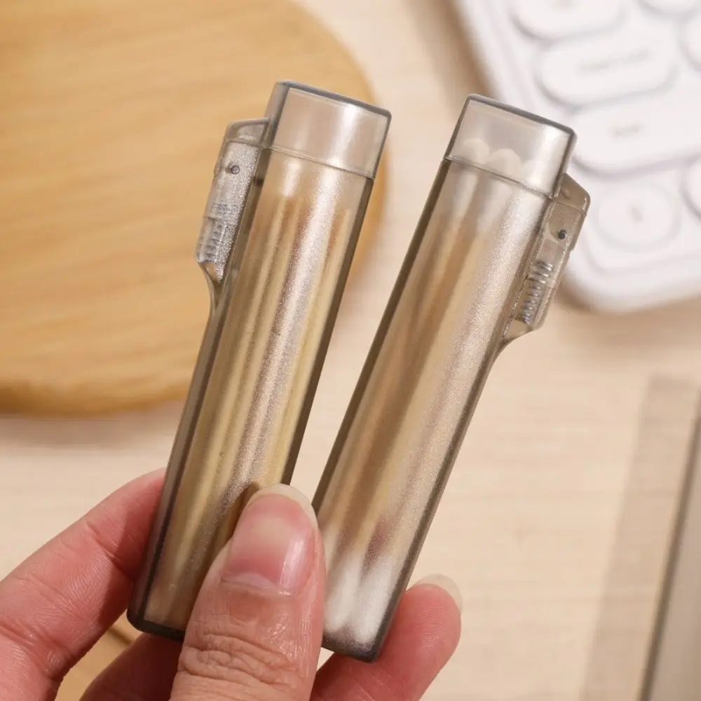 New Mini Toothpick Box Transparent Classification Cotton Swab Container Storage Box Household Travel