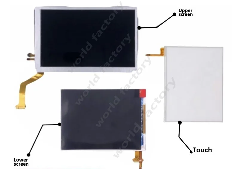 Applicable to NDSi upper display, under-screen LCD screen, touch screen, glass mirror, display screen Up screen and down screen