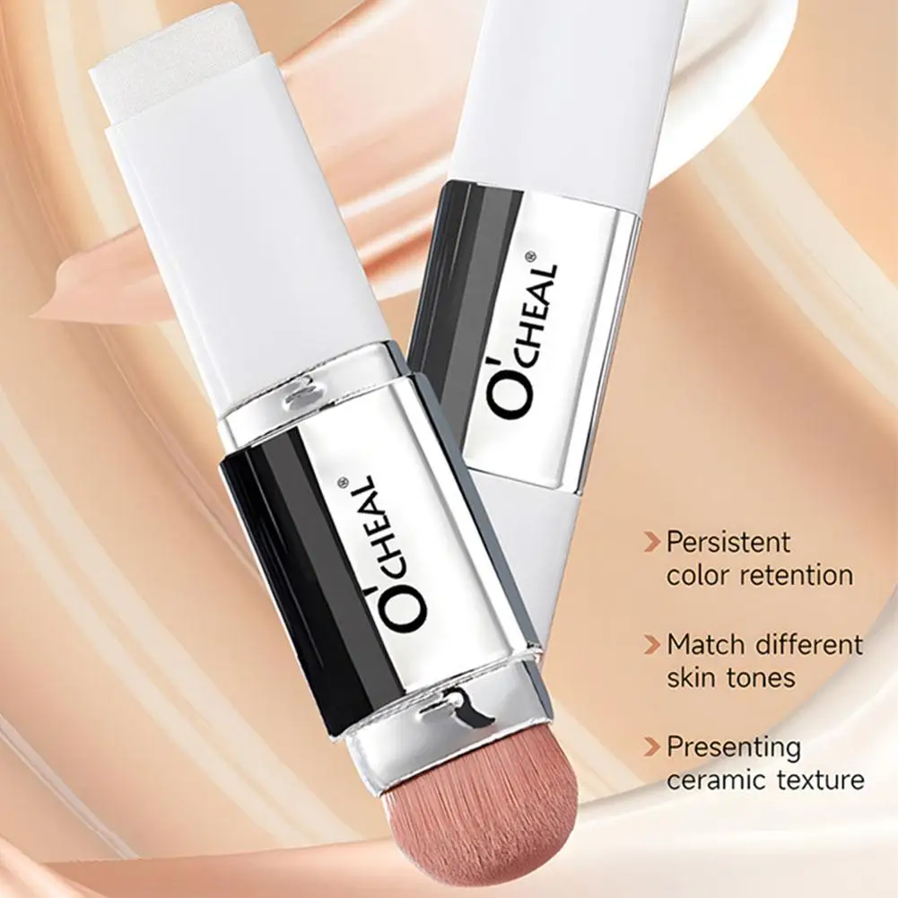 Dubbelkoppige schoonheidscrème Temperatuurveranderende foundation Stick Waterdichte duurzame hydraterende gezichtscrème Matte make-up