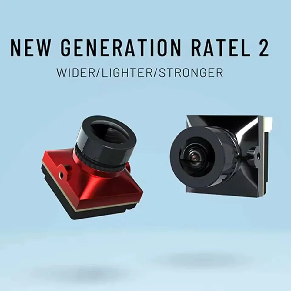 Caddx Ratel 2 V2 FPV-camera Ratel2 2,1 mm lens 16:9/4:3 NTSC/PAL schakelbaar met vervangende lens Micro FPV-camera Drone Mark4