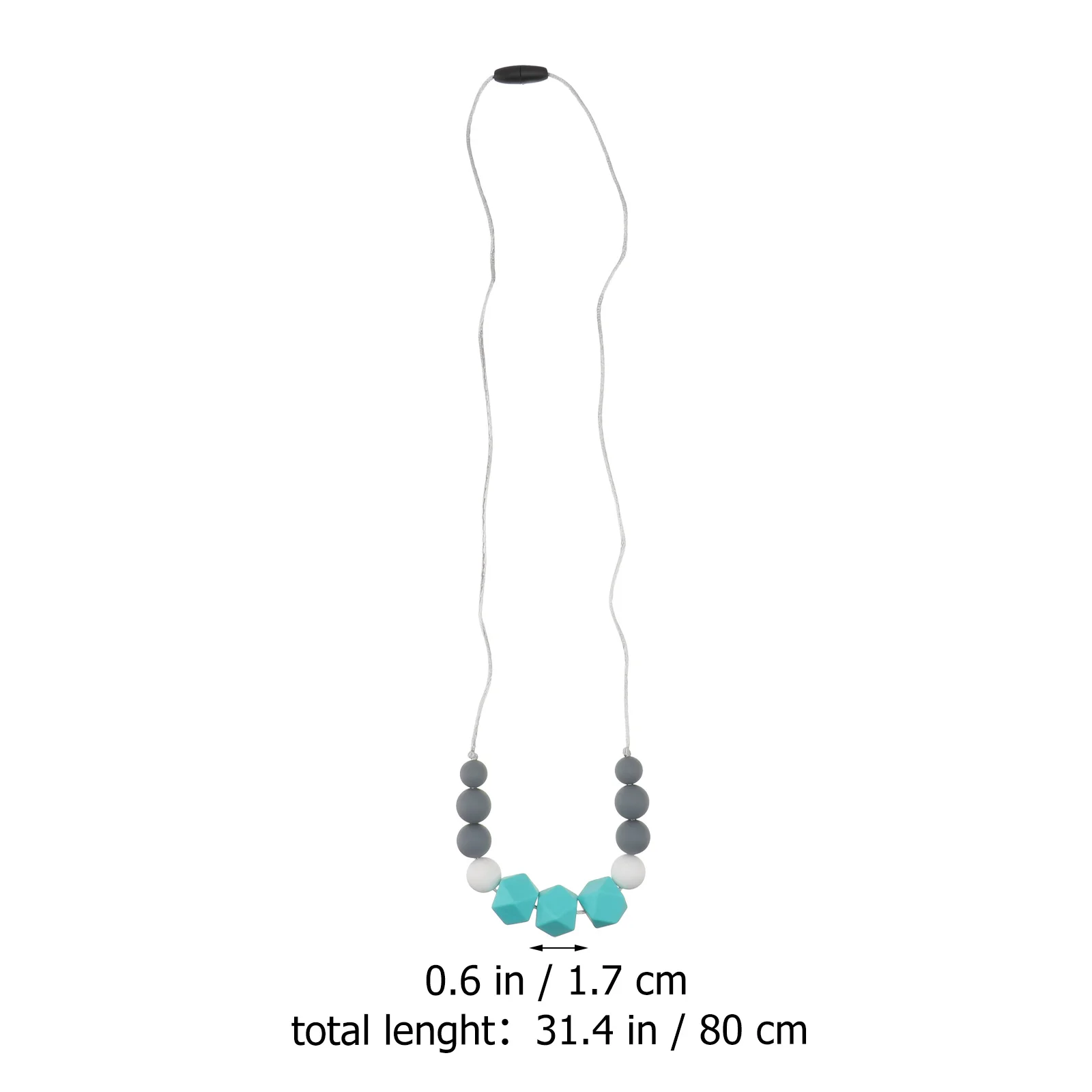 

Baby Teething Food Grade Silicone Non-Toxic Durable Hands-Free Mom Food Grade Teethers Wear Fashionablecolorful