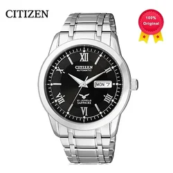 Citizen-reloj mecánico de lujo para hombre, accesorio de pulsera resistente al agua con 50 bares, automático, de acero inoxidable, para buceo