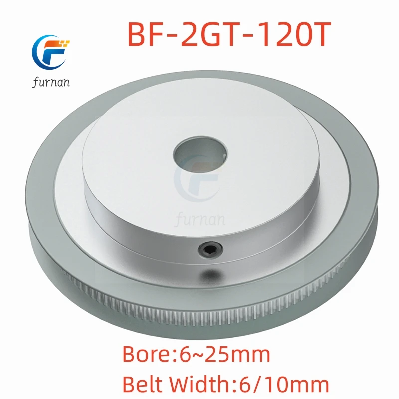 

110T/120T 2GT Timing Pulley Bore 6~25mm for Width 6mm 10mm GT2 Synchronous Belt 3D Printer CNC Parts BF Type Pitch 2mm Big pull