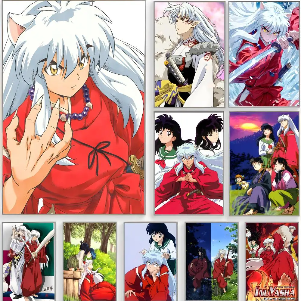 fantasy anime i-Inuyasha Poster Classic Wall Art  Home Decor  Peel and Stick Unframed