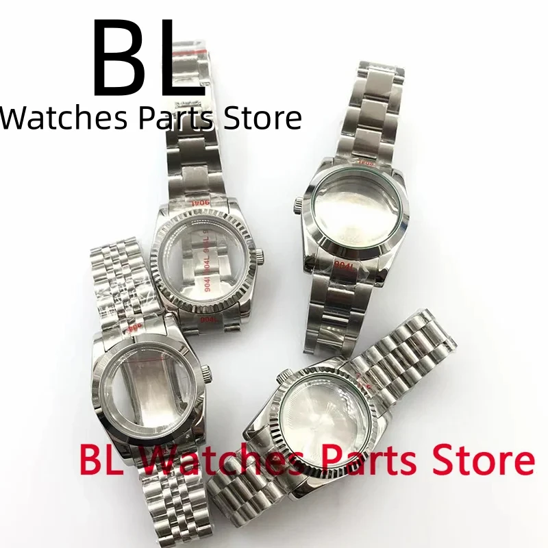 

BLIGER 36mm/39mm Silver Watch Case With Polished Domed Glass For NH34NH35NH36ETA2824 2836 Miyota8215 PT5000 DG2813 3804 Movement