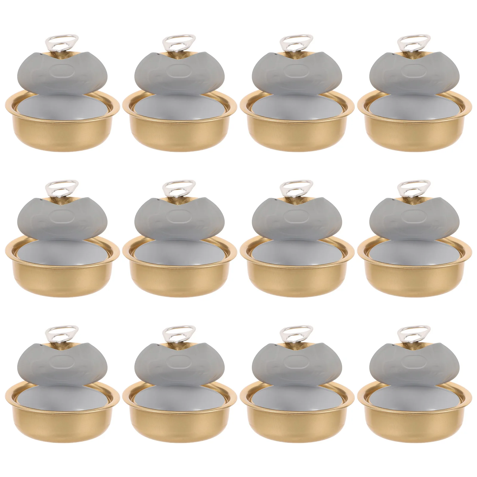 

Cans Metal Tinplate Empty Tins Small Candy with Lids Round Cookie Food Canisters