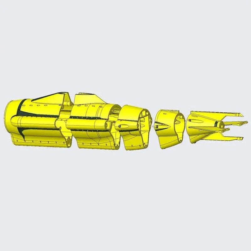 RC Model łodzi podwodnej Cyklop DIY pilot wykrywanie łodzi podwodnej Model statku zabawka prezent 3D drukowane gotowe łódź podwodna